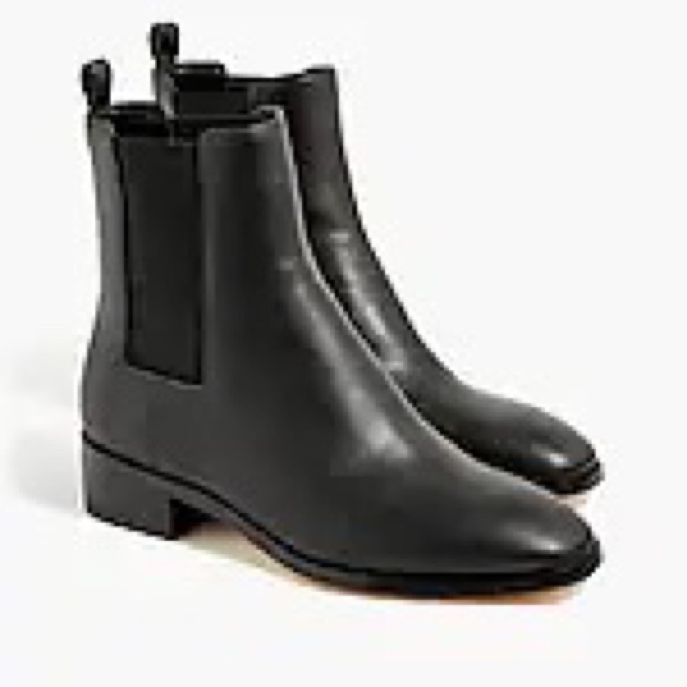 J. Crew Black Chelsea Boots